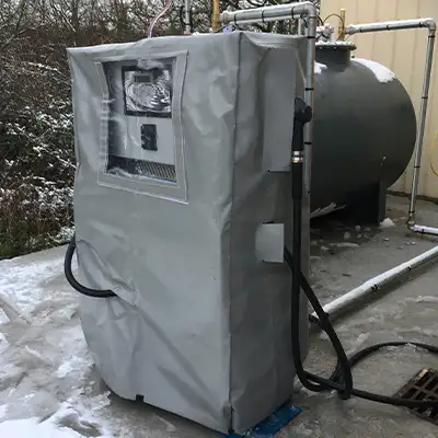 bâche de protection sur mesure compteur électrique