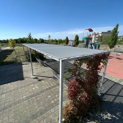 bâche de protection tonnelle